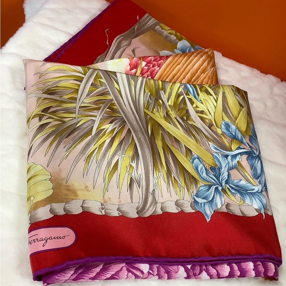 Ferragamo Silk Scarf Like-New Never Worn